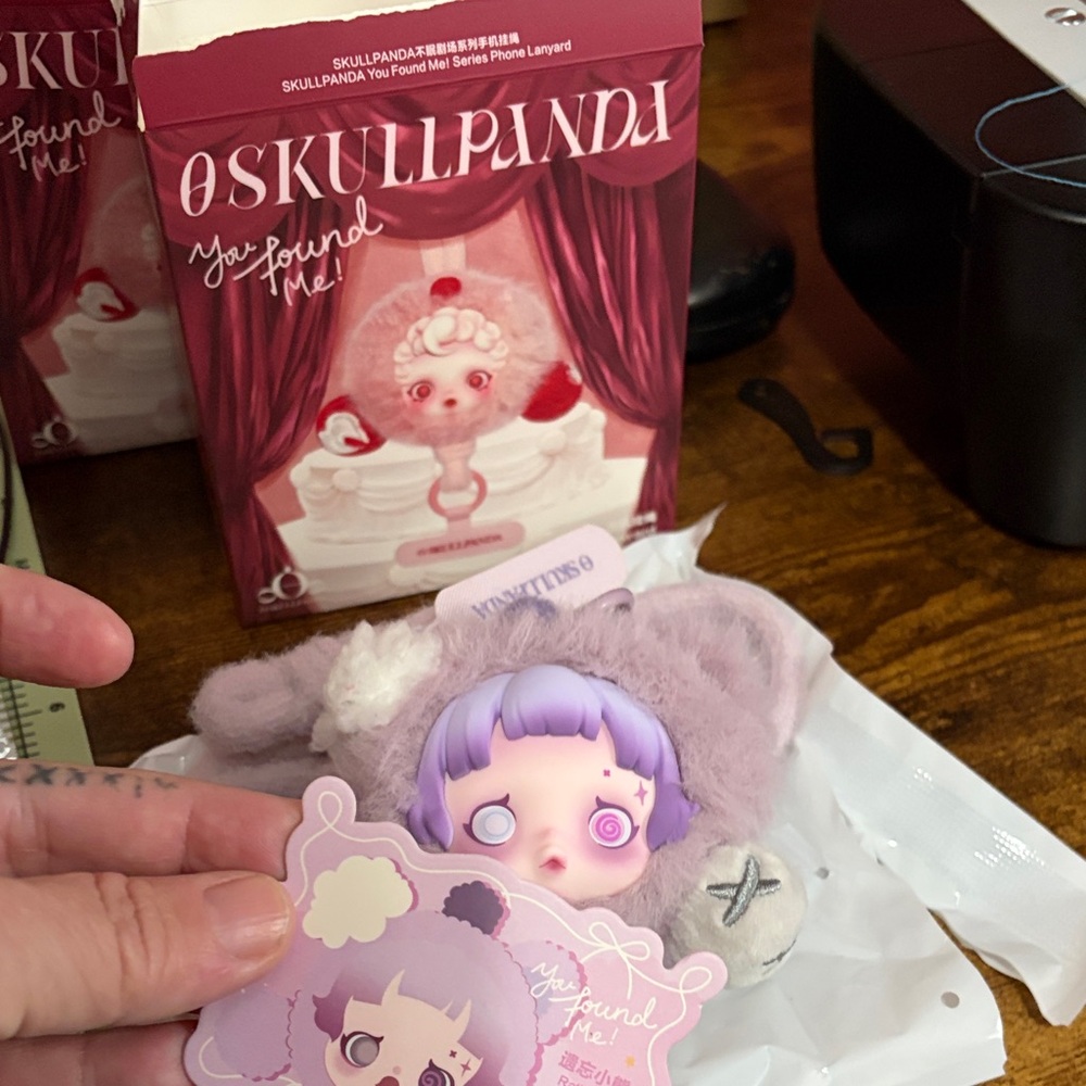 Skullpanda Purple Plush Accessory